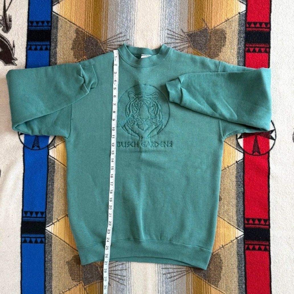 Tultex VINTAGE Busch Gardens Embroidered Crewneck Sweatshirt Size M Tiger Green Tultex Sweatshirt Mens 90s Animals Crew Neck Size US M / EU 48-50 / 2 - 7 Thumbnail