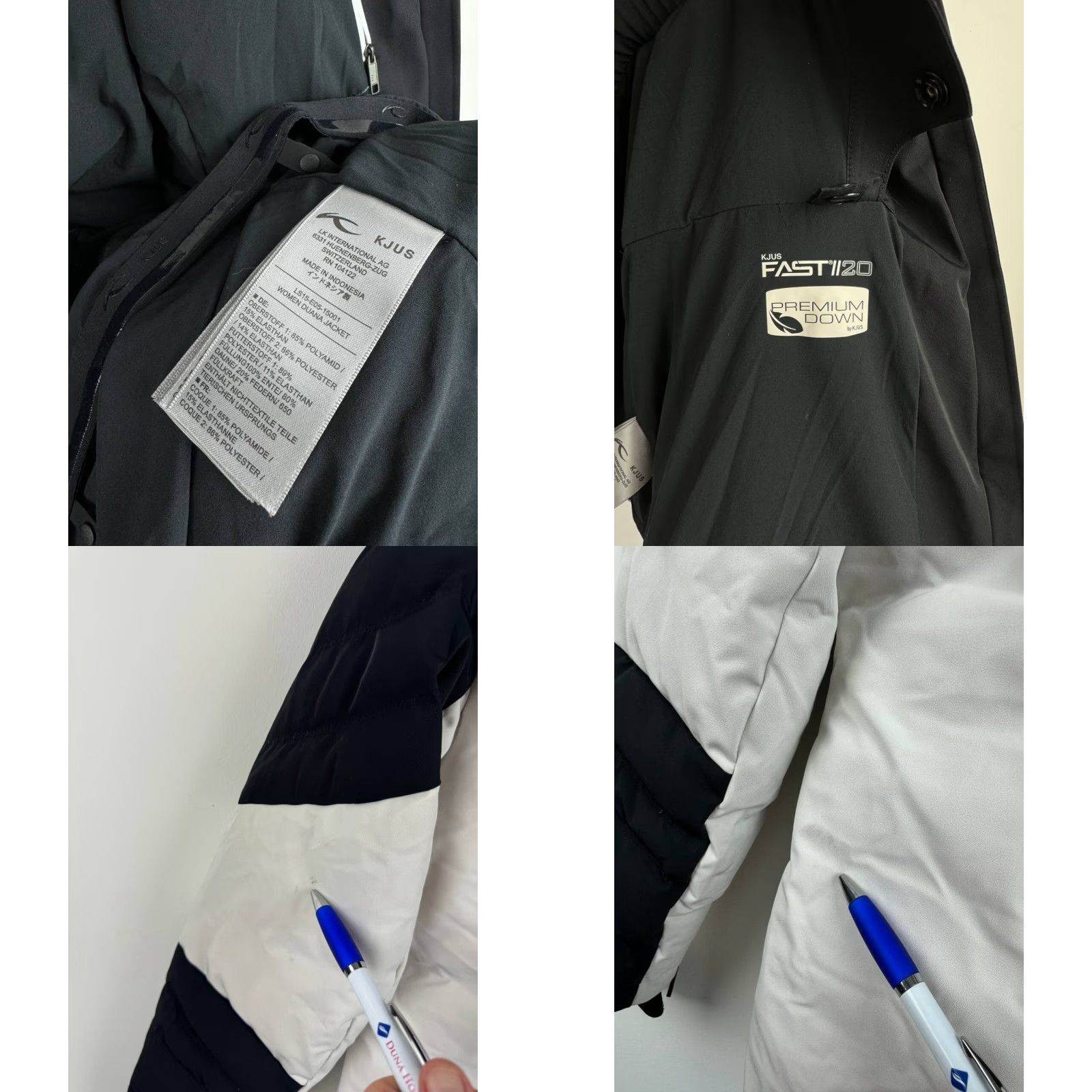 KJUS KJUS Jacket Women XL Down Puffer Ski Black Long Sleeve Regular Fit Mid-Length Coat Size XL / US 12-14 / IT 48-50 - 9 Thumbnail
