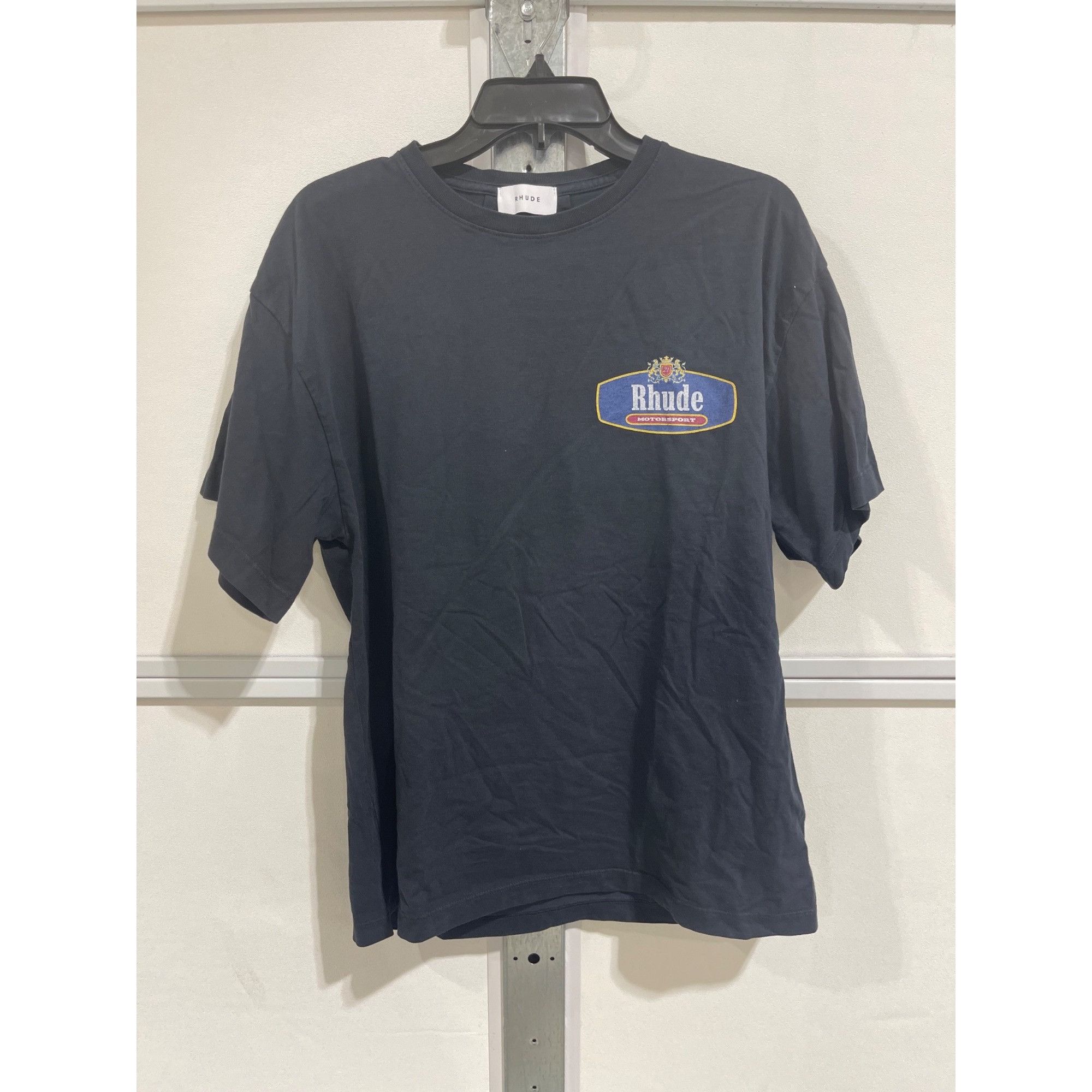 Rhude NEW RHUDE RACING CREST BLACK TEE SZ SMALL Size US S / EU 44-46 / 1 - 2 Thumbnail