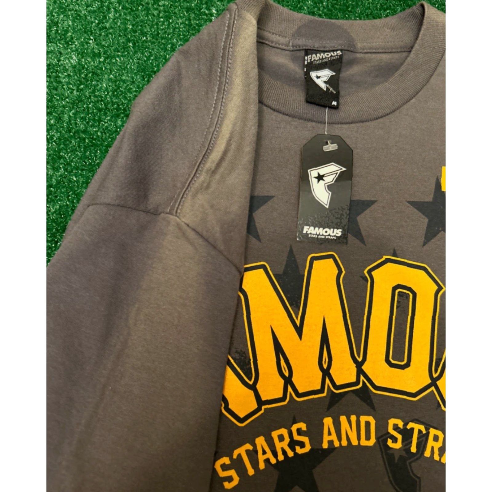 Barker VINTAGE Famous Stars & Straps Stars Loyalty Shirt Mens M Gray NWT Travis Barker Modern Y2K Grunge Hip Hop Punk Music Shirt Mens M Size US M / EU 48-50 / 2 - 3 Thumbnail