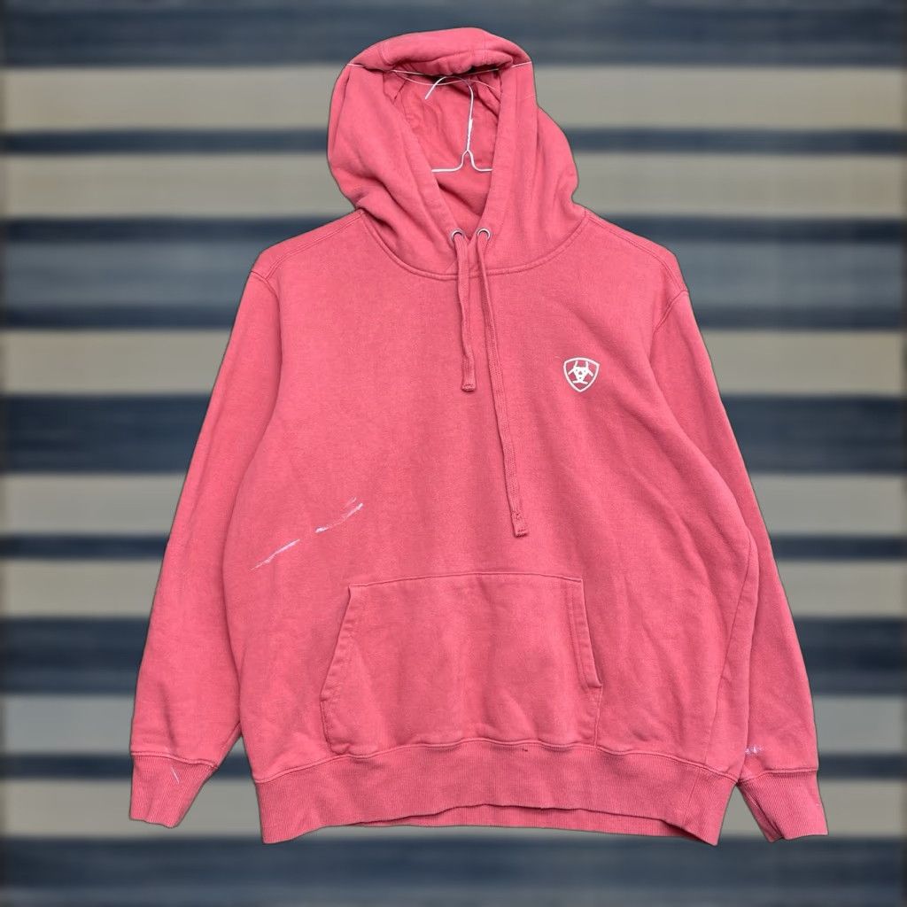 Ariat Ariat Hoodie Womens Large Red Spellout Logo Cowgirl Western Ranch Work Wear Size L / US 10 / IT 46 - 1 Thumbnail