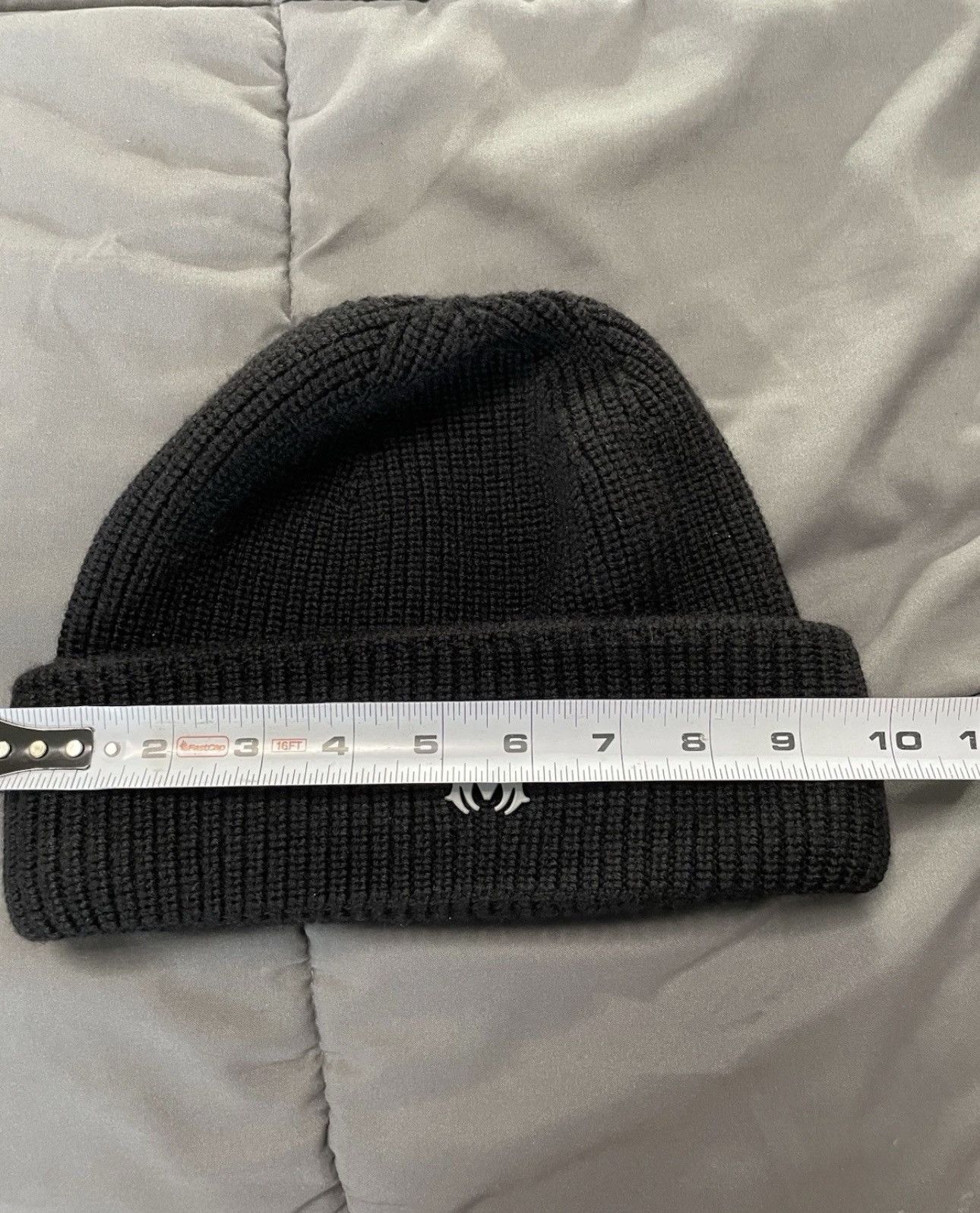 Amiri AMIRI Logo Virgin Wool Black Beanie Size ONE SIZE - 5 Thumbnail