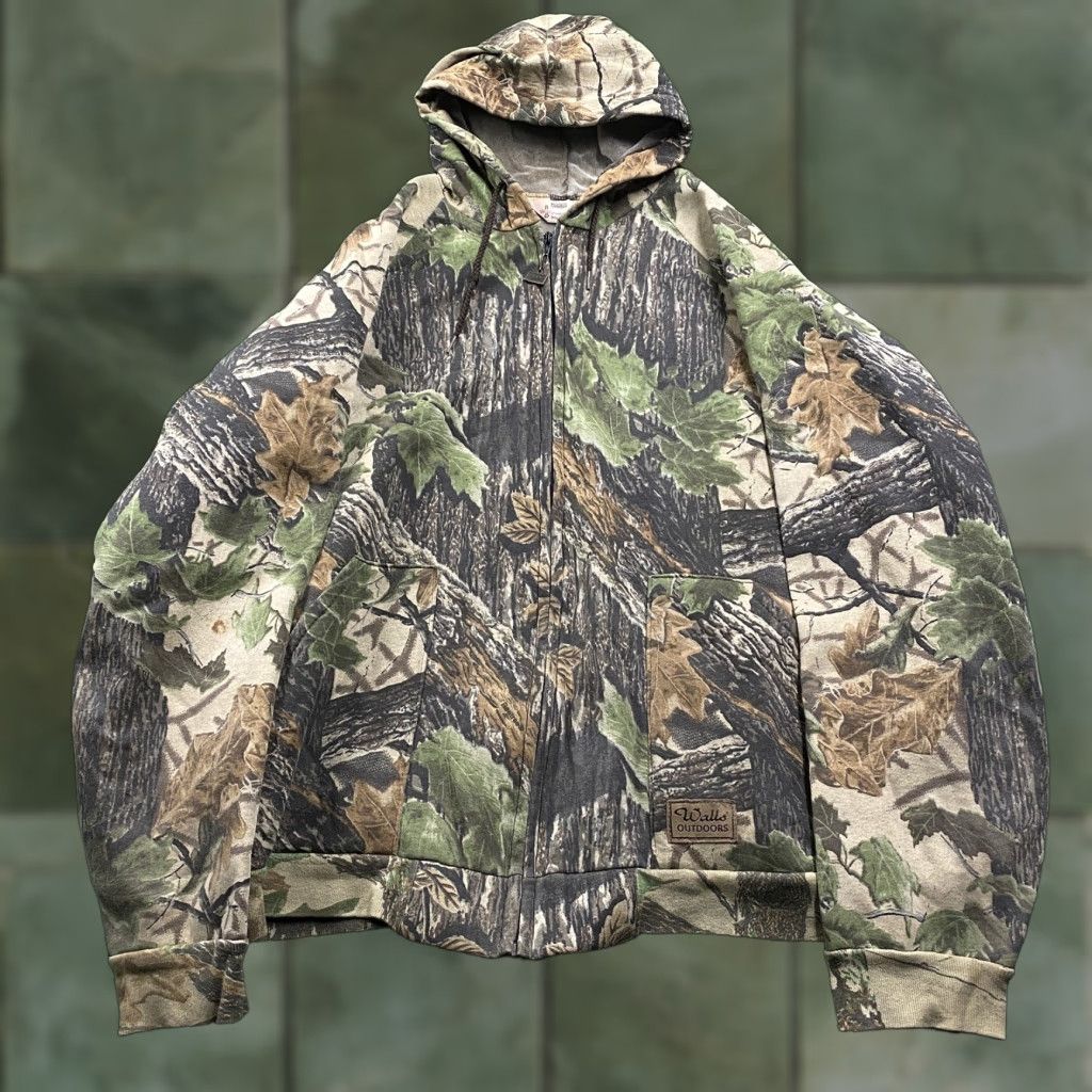 Realtree VINTAGE Realtree Camo Hoodie Mens 2XL Green WALLS Blizzard Pruf Sweatshirt USA Crew Zip Size US XXL / EU 58 / 5 - 1 Thumbnail
