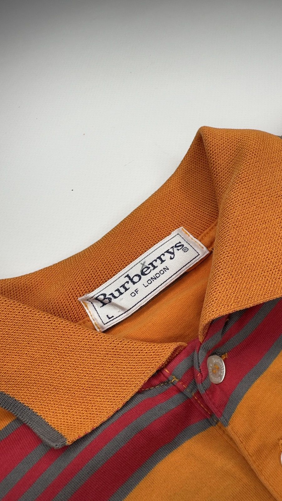 Burberry × Vintage Burberrys Polo T-Shirt L Size Vintage 90’s Made in Italy Size US L / EU 52-54 / 3 - 3 Thumbnail