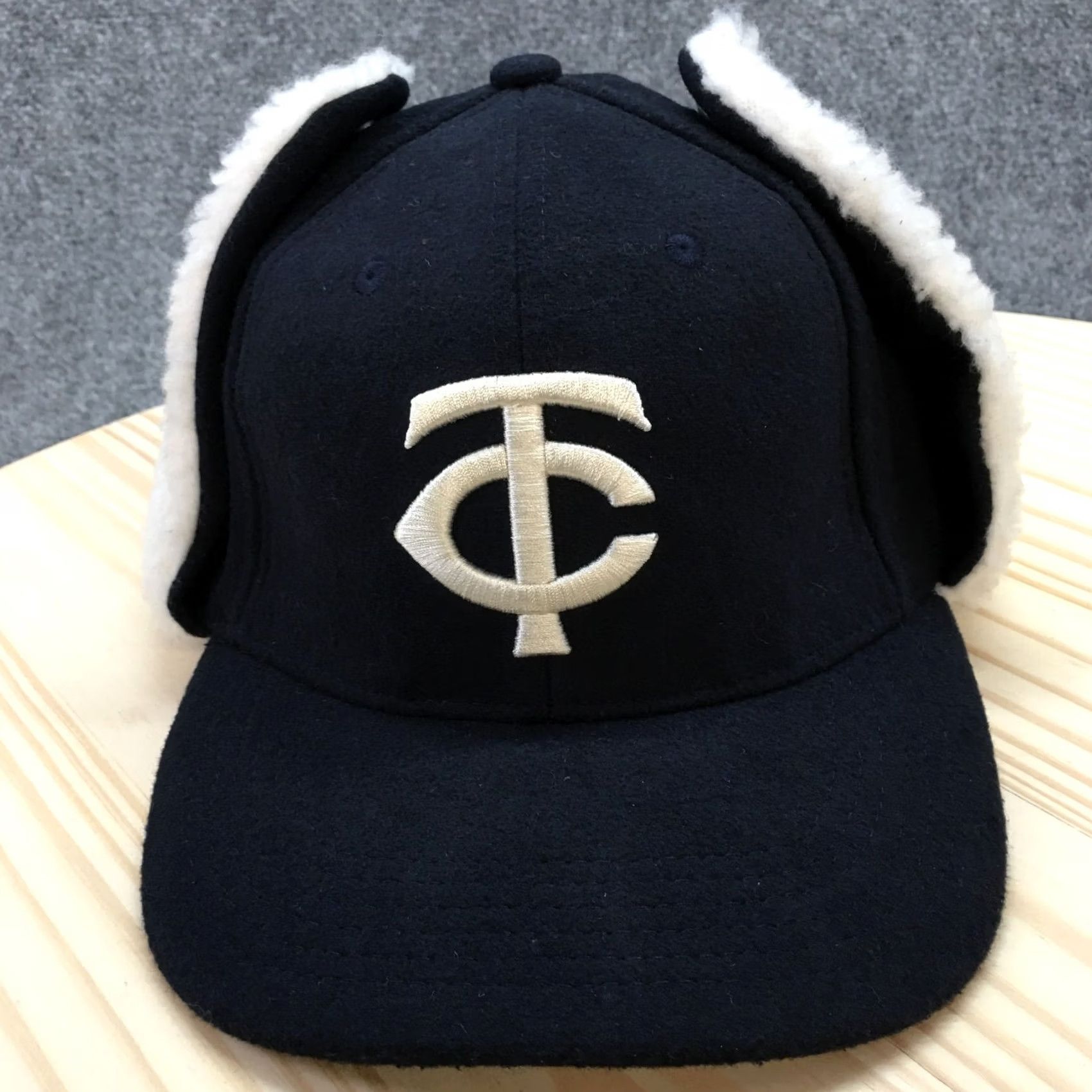 Twins Melonwear Minnesota Twins Trapper Hat Mens Blue White One Size Embroidered Logo Size ONE SIZE - 2 Thumbnail