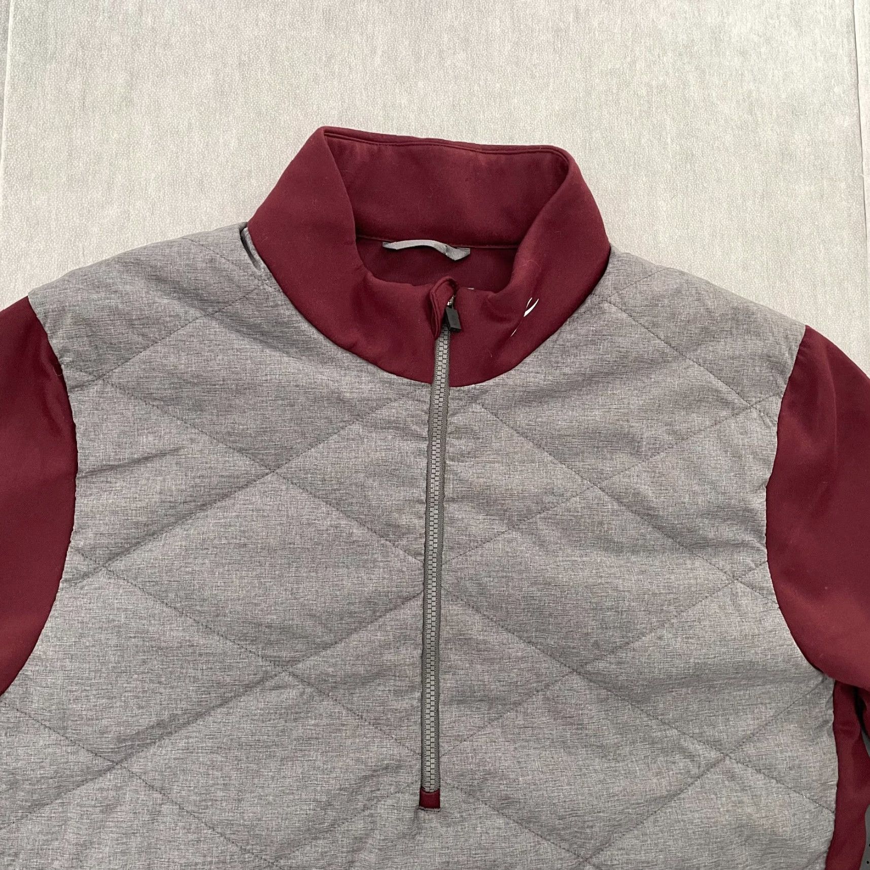 KJUS Kjus Jacket Adult Large Gray Red Release Half Zip Quilted Jersey Shell Mens L Size US L / EU 52-54 / 3 - 2 Thumbnail