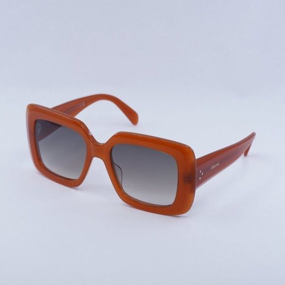 Celine 🕶️ New Celine CL40263I 42F Sunglasses - Shiny Orange Frame Size ONE SIZE - 3 Thumbnail