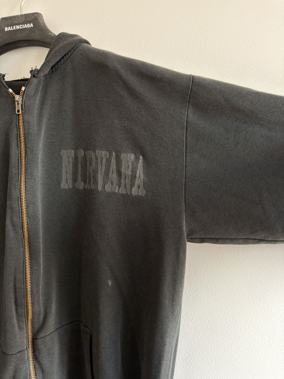 Nirvana *RARE* VINTAGE NIRVANA KURT COBAIN DISTRESSED HOODIE ZIP UP Size US XL / EU 56 / 4 - 7 Thumbnail