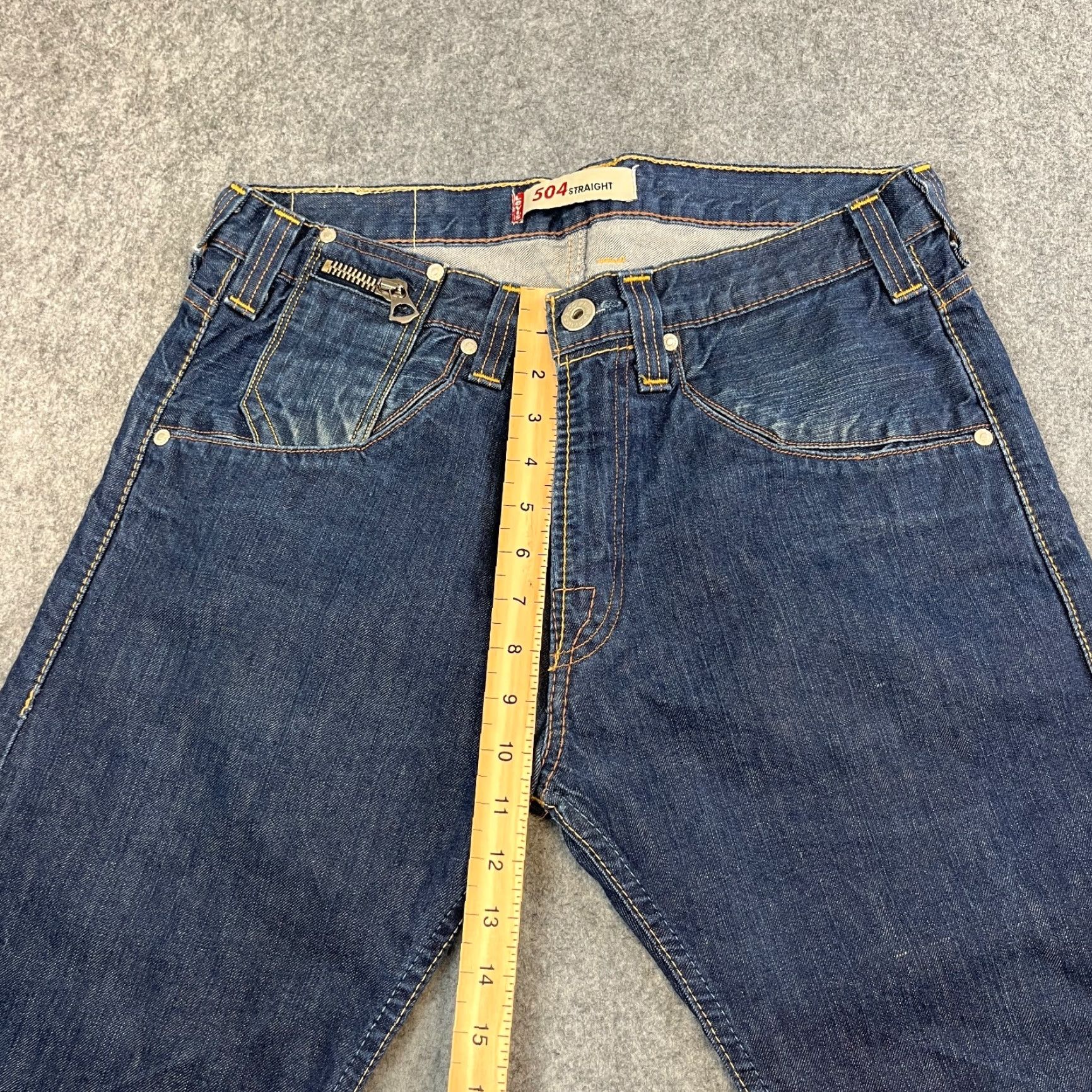Levi's Levi's 504 Jeans Regular Straight 32 32 Dark Blue Indigo 100% Cotton Mens Vintage Jeans Regular Levi's 500 Series Size US 32 / EU 48 - 5 Thumbnail
