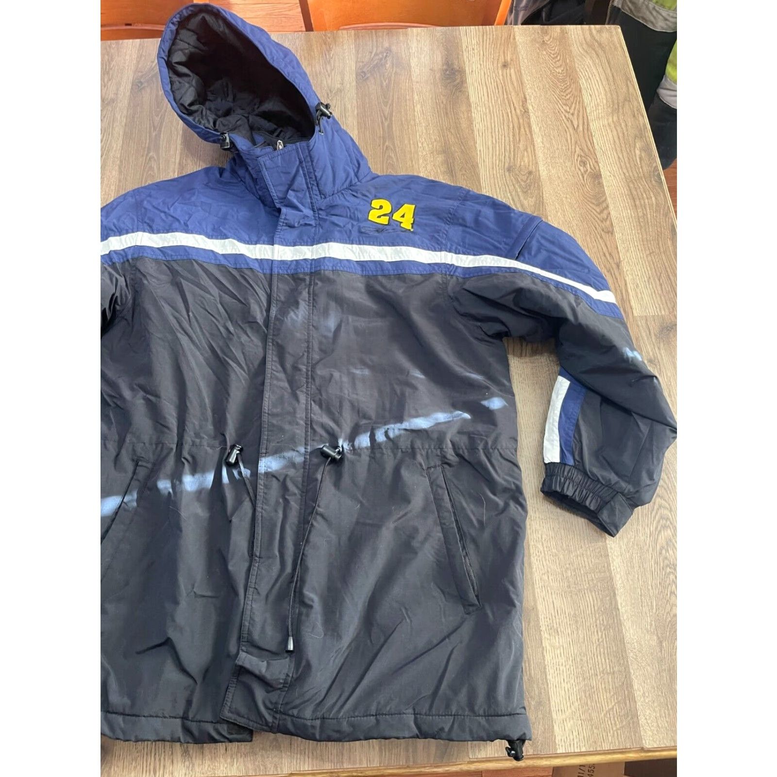 Chase Authentics Chase Authentics Jacket Mens Size Large Blue Full Zip Nylon Nascar Bomber Jacket Size US L / EU 52-54 / 3 - 2 Thumbnail