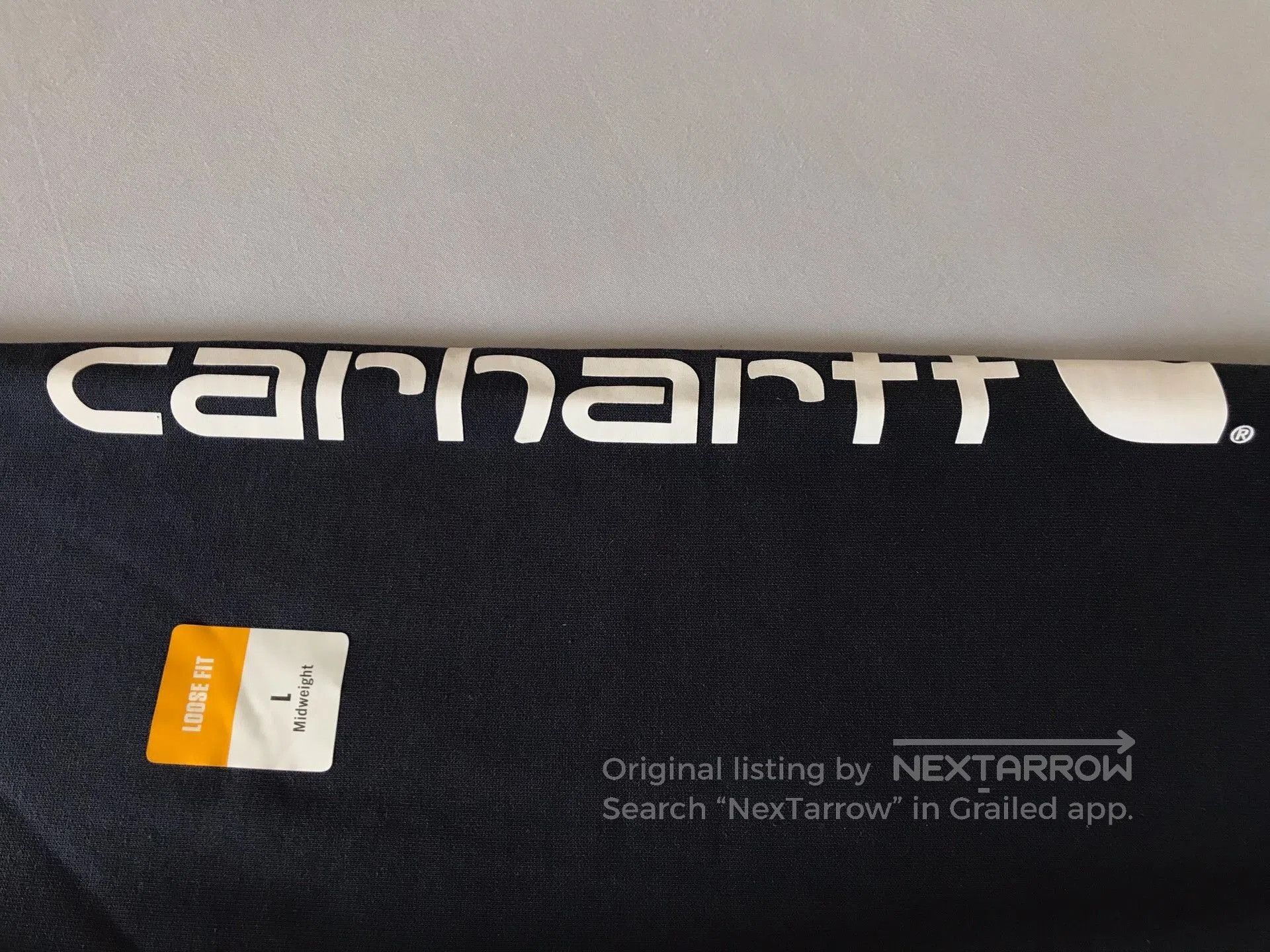 Carhartt Carhartt K288 472 Navy Hooded Sweatshirt. Size US L / EU 52-54 / 3 - 6 Thumbnail