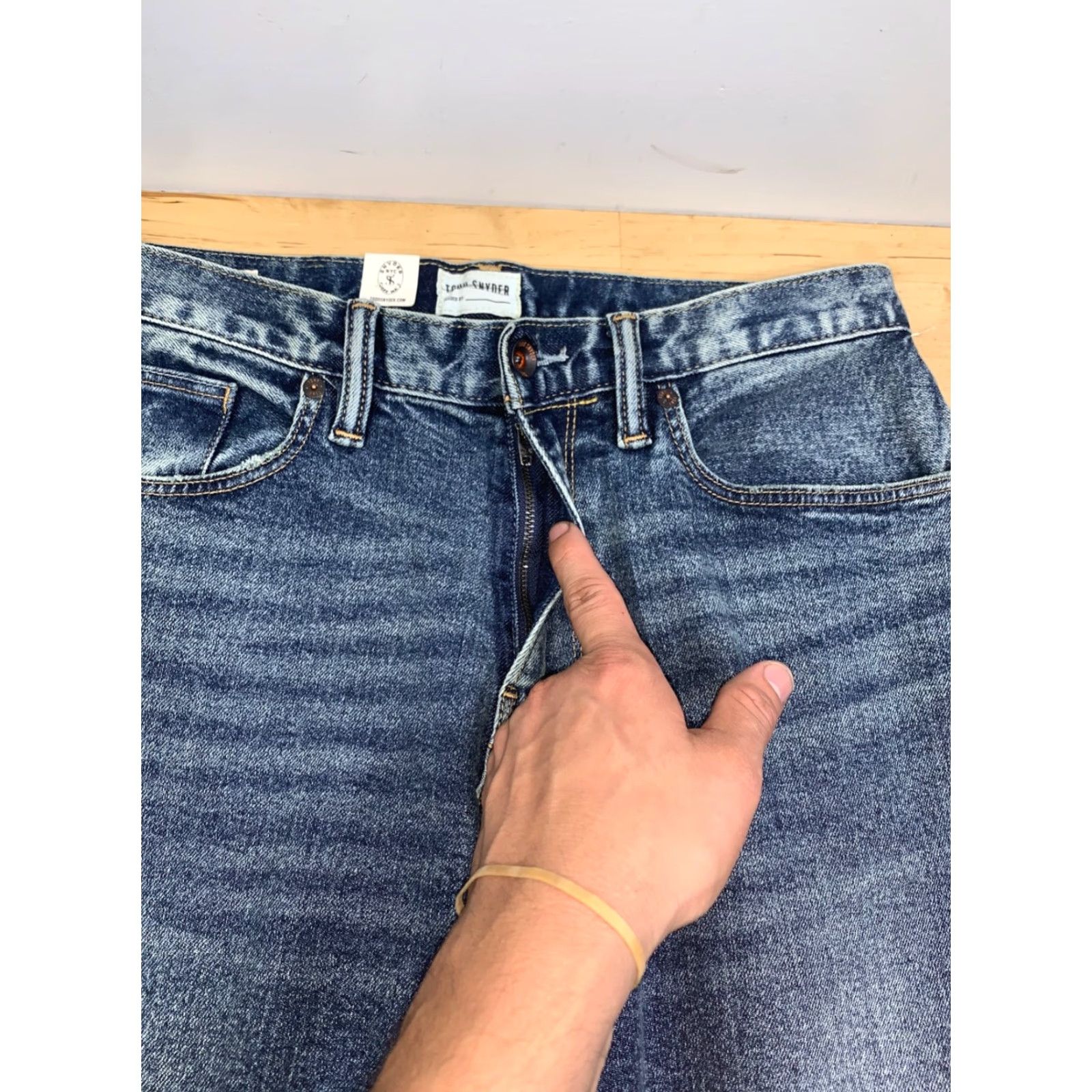 Todd Snyder Todd Snyder Jeans Men Slim Indigo 30x32 Denim Stretch 12939 Fashion Style Preppy 5-Pocket Slim Fit Jeans Mens Size US 30 / EU 46 - 4 Thumbnail