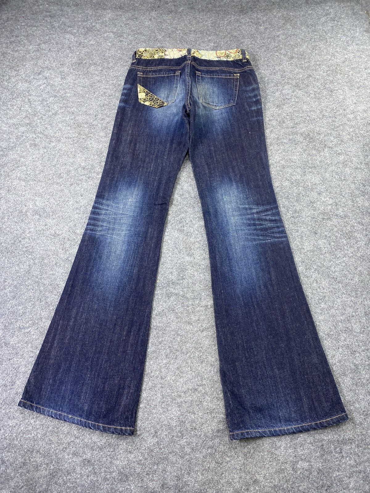 Japanese Brand × Jean Magic Square Bootcut Blue Wash Jeans - J1090 Size 28" / US 6 / IT 42 - 5 Thumbnail