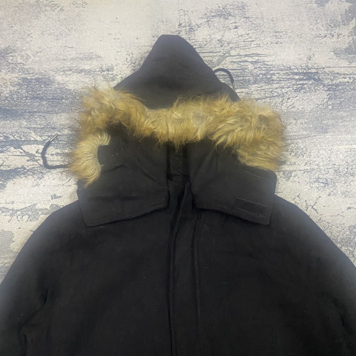 Vintage Vintage Temption Fluffy Fish Tail Black Military Jacket Size US M / EU 48-50 / 2 - 7 Thumbnail