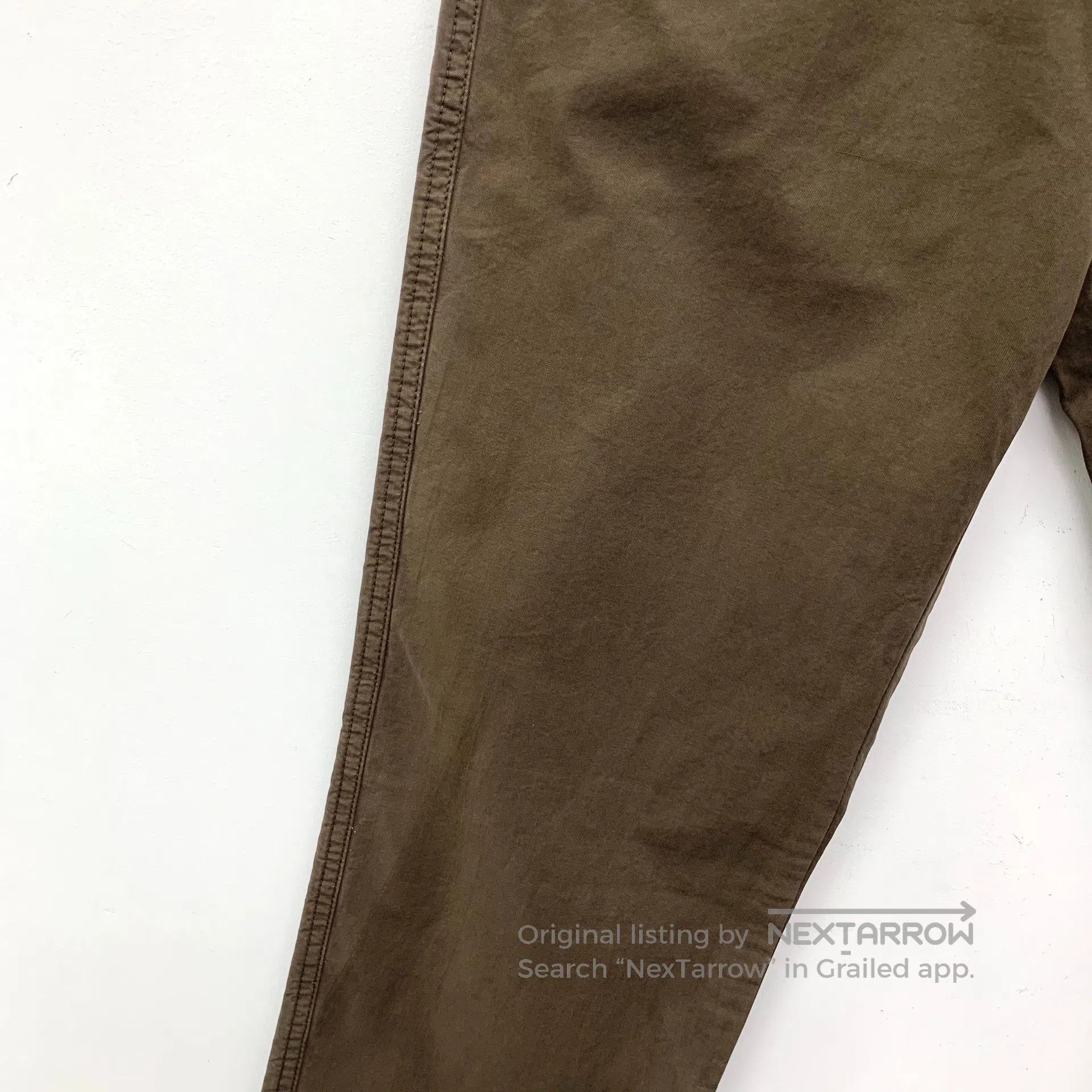 Burberry Burberry Brown Washed Cotton Casual Pants| Size US 31 - 4 Thumbnail