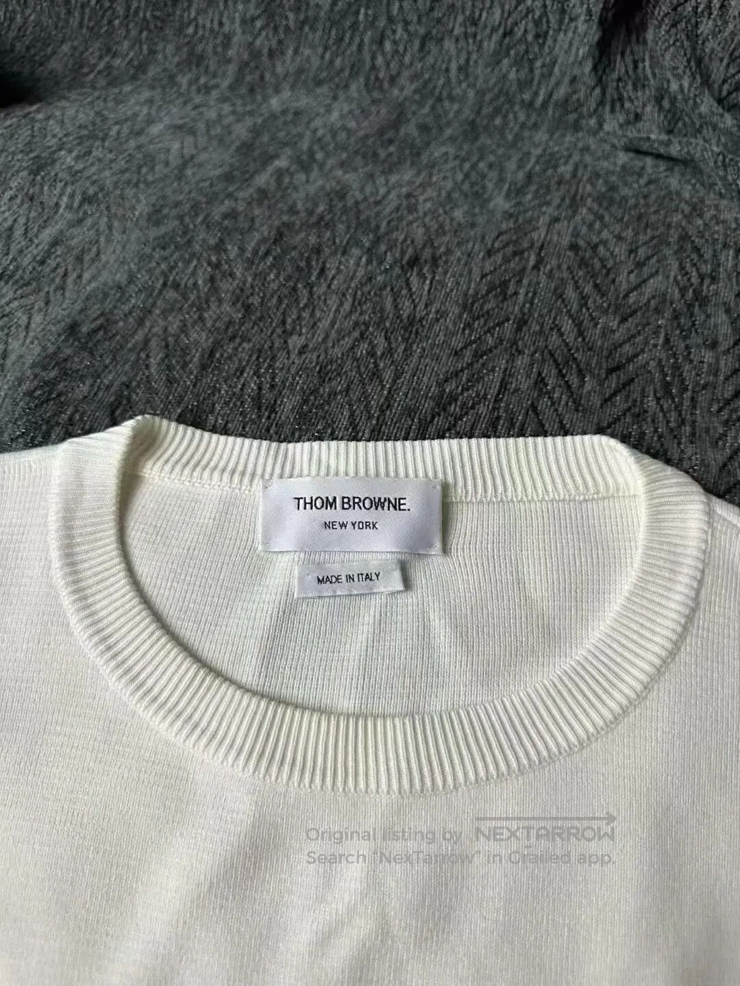 Thom Browne Thom Browne White Sweater| Size US XL / EU 56 / 4 - 3 Thumbnail