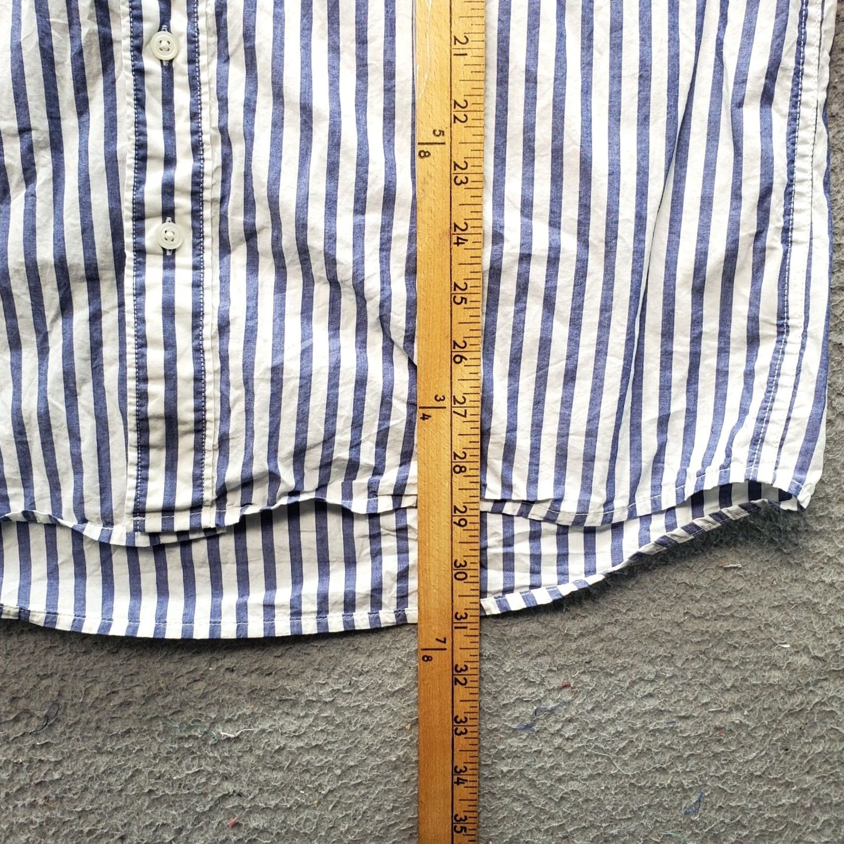 American Eagle Outfitters American Eagle Outfitters Button-Up Shirt Mens MT Multicolor Striped Relaxed Fit Chest Pocket Size US M / EU 48-50 / 2 - 5 Thumbnail
