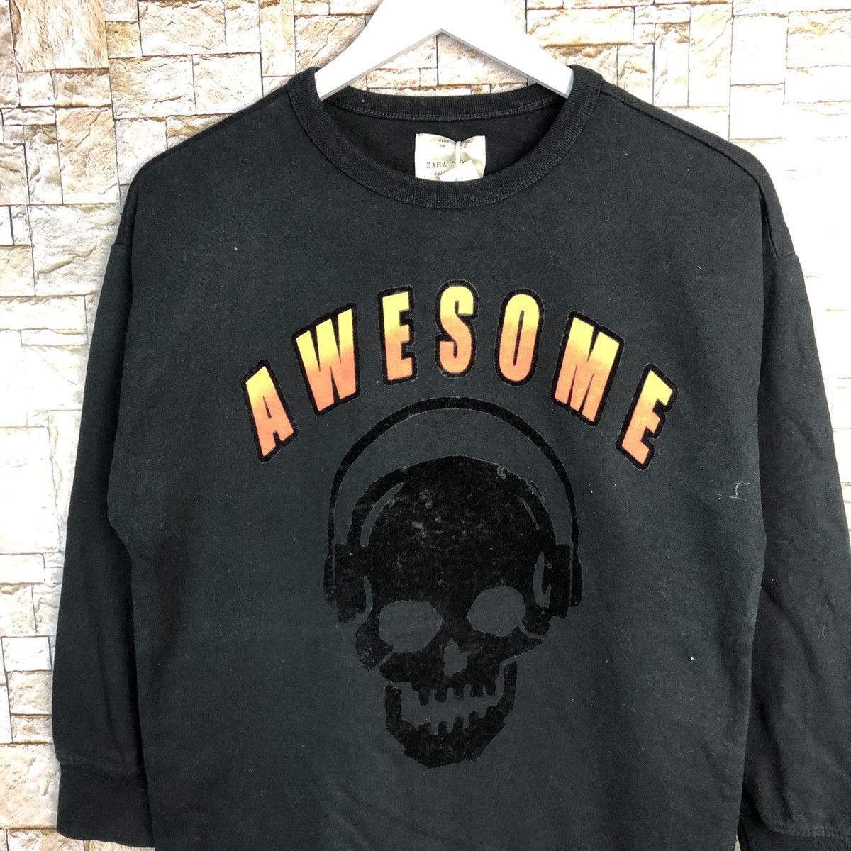 Other Zara Boys Skulls Sweatshirt #A231 Size US S / EU 44-46 / 1 - 5 Thumbnail