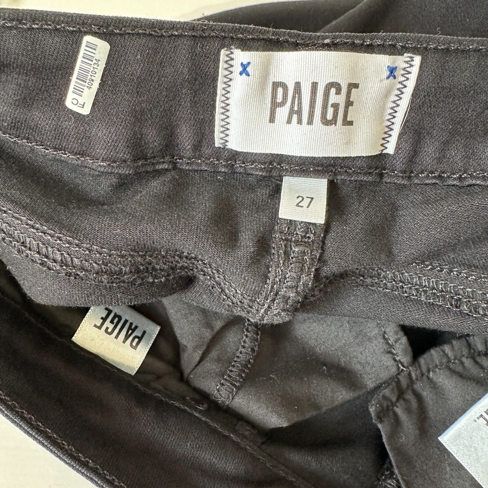Paige Paige Black Shadow Verdugo Ultra Skinny Jeans 5 Pocket 27 Size 27" / US 4 / IT 40 - 6 Thumbnail