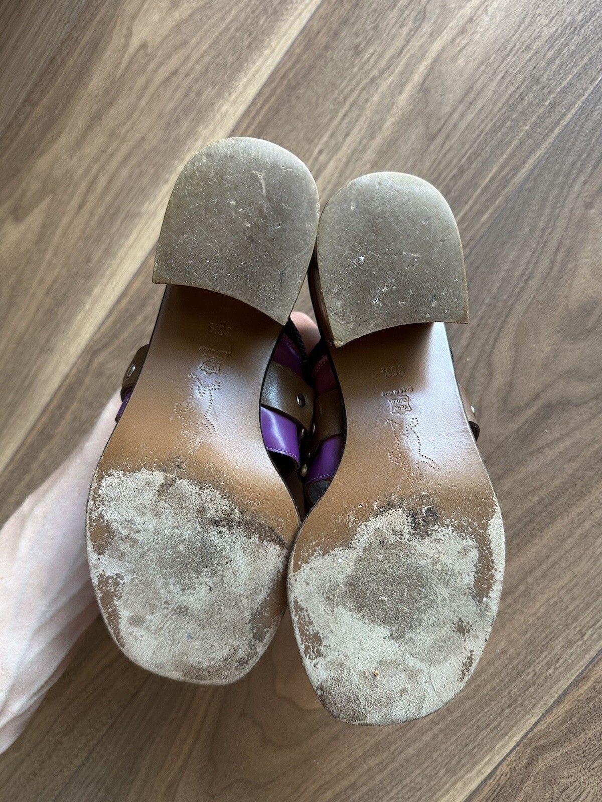 Marni Marni Heels Leather Strap Block Heel Slingback Sandals Size US 6.5 / IT 36.5 - 14 Thumbnail