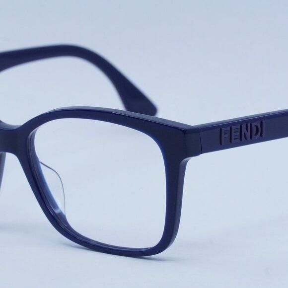 Fendi Fendi FE50016I 090 Eyeglasses Midnight Blue 52mm Square Size ONE SIZE - 3 Thumbnail