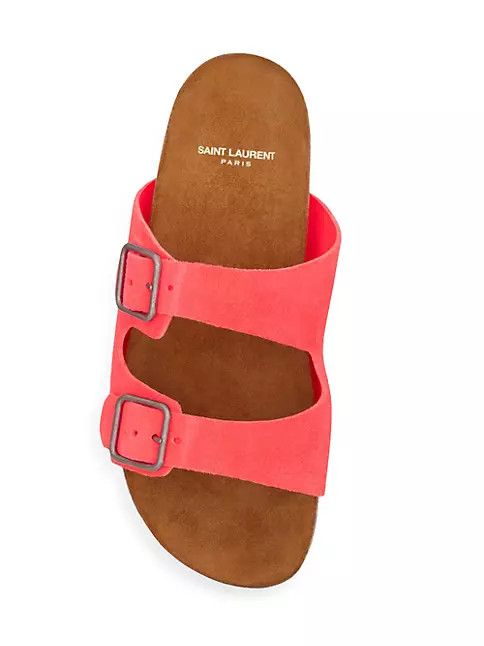 Saint Laurent Paris o1bcso1str0125 Sandal in Red & Brown Size US 9.5 / EU 42-43 - 4 Thumbnail