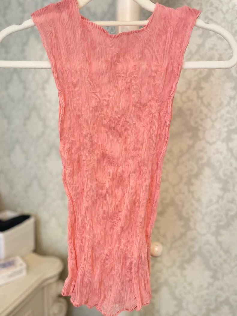 Other Issey Miyake size:2 Pink pleated wicker vest Size XS / US 0-2 / IT 36-38 - 4 Thumbnail