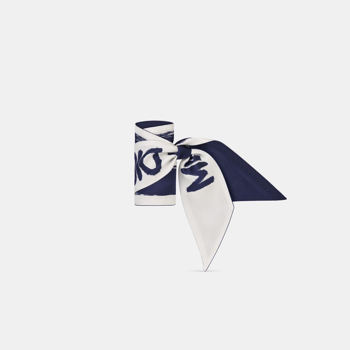 Dior o1bcso1str0226 Size:OS/Mitzah Scarf in White/Nevy Blue Size ONE SIZE - 1 Thumbnail