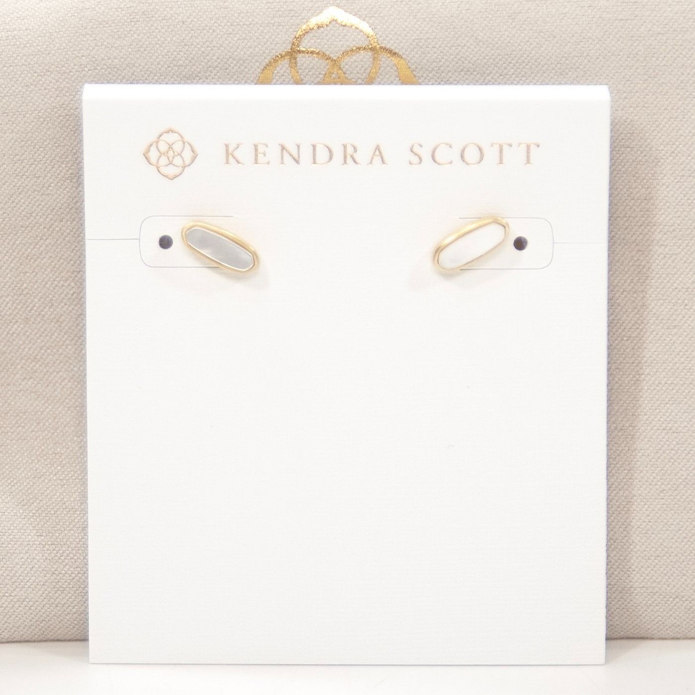Kendra Scott Kendra Scott Mae Gold Plated Mother of Pearl Mini Stud Earri Size ONE SIZE - 1 Thumbnail