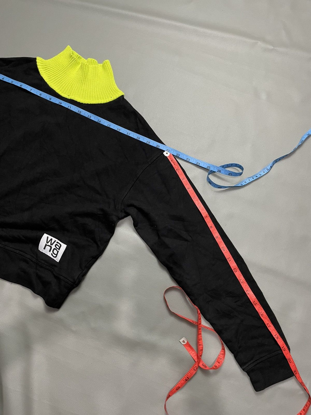 Alexander Wang Alexander Wang Black Cropped Turtleneck sweatshirt Size S / US 4 / IT 40 - 5 Thumbnail