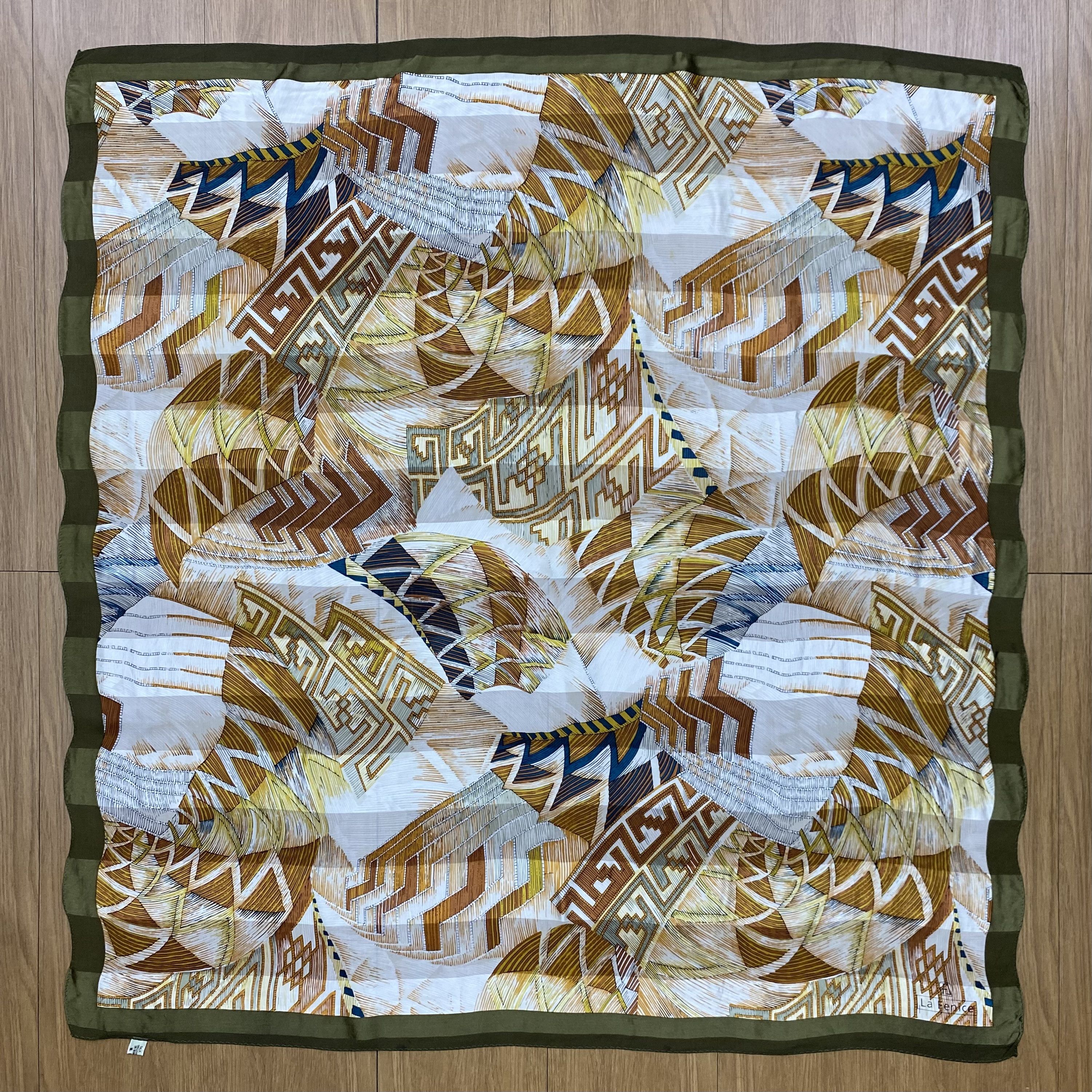Designer × Vintage Vintage 90s La Fenice Silk Scarf SSC202 Size ONE SIZE - 2 Thumbnail