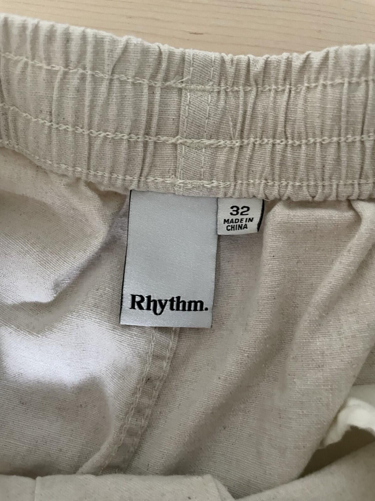 Rhythm Rhythm Off White Draw String Shorts Men 32 Size US 32 / EU 48 - 3 Thumbnail