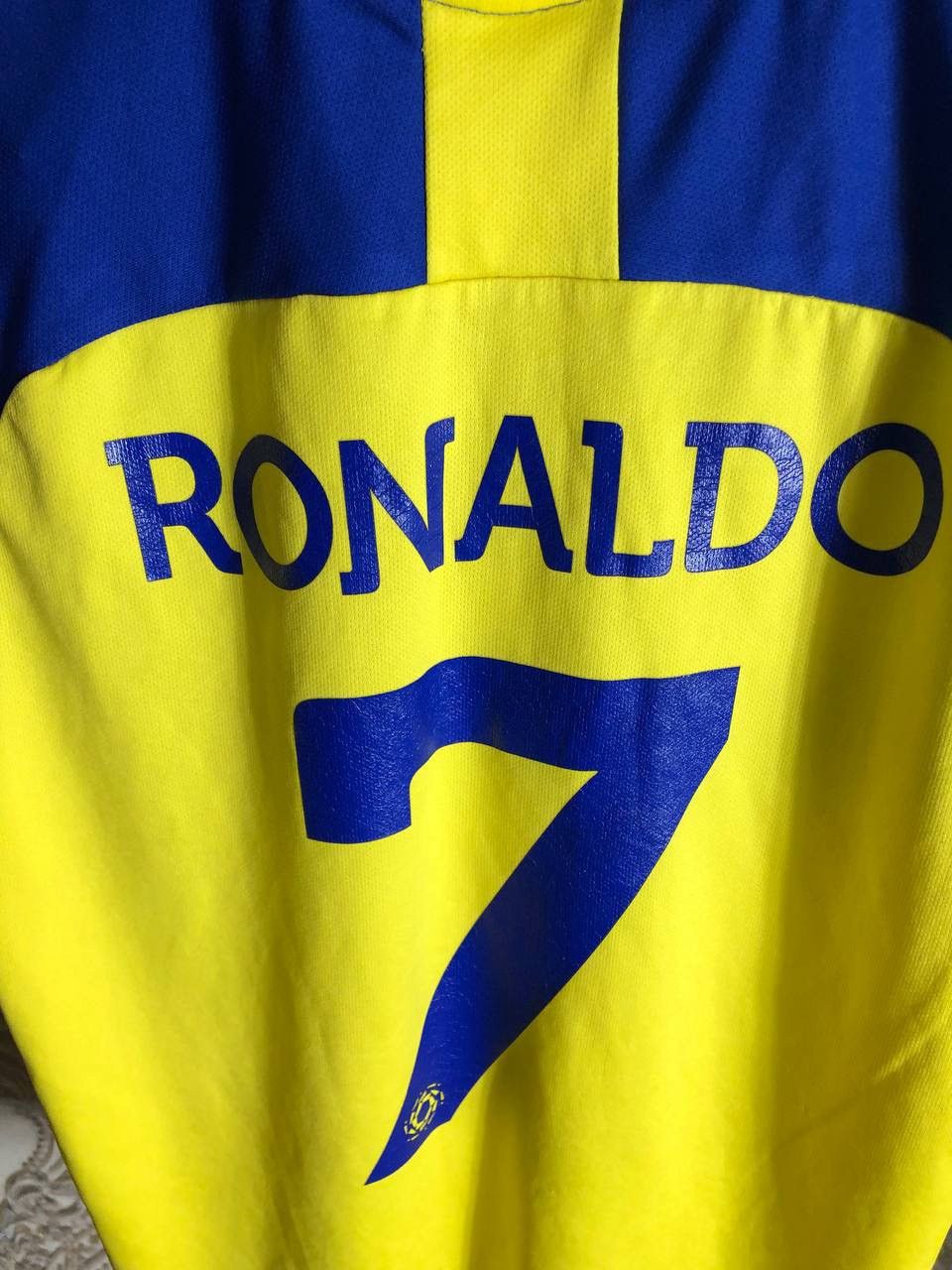 Vintage VERY RARE ALL NASSR RONALDO 7 SOCCER JERSEY RETRO Y2K 90s Size US S / EU 44-46 / 1 - 7 Thumbnail