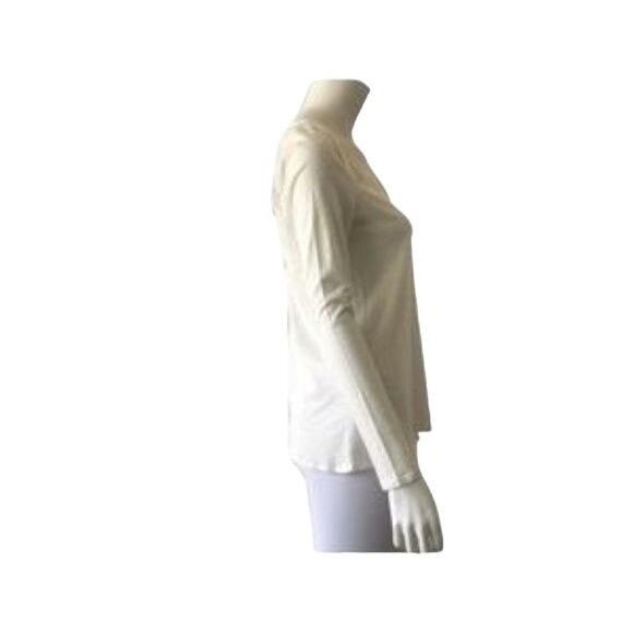 Chaser Brand Chaser Ivory Long Sleeve V Back Cut Out Top Size S / US 4 / IT 40 - 3 Thumbnail