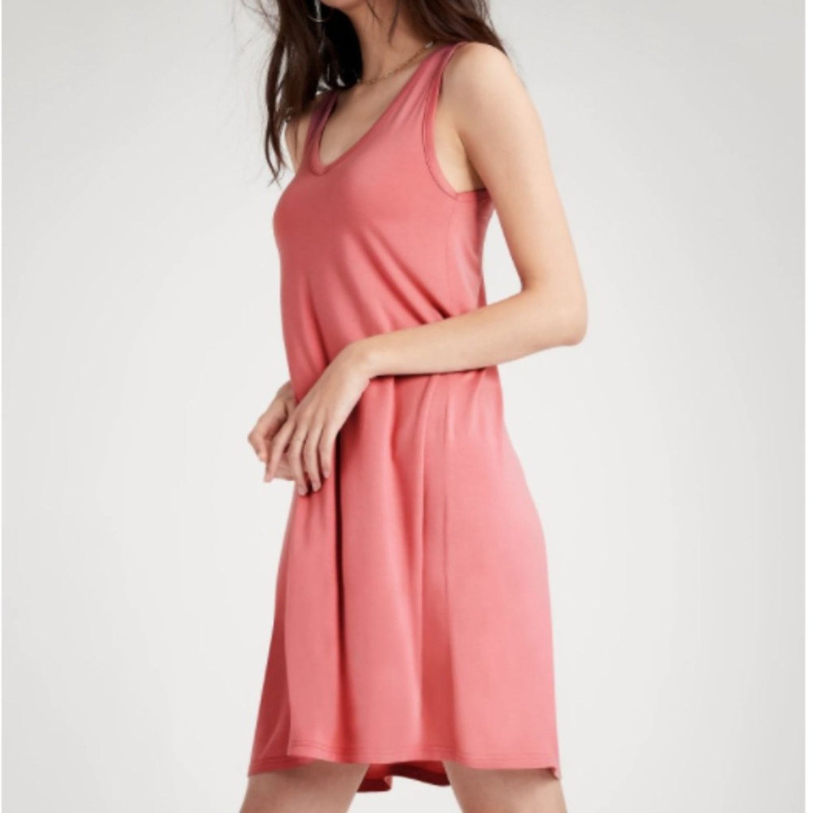 Gap GAP Factory Pink Sleeveless Swing Dress Size S / US 4 / IT 40 - 2 Thumbnail