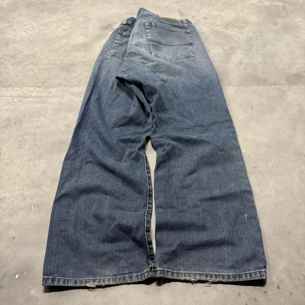 Japanese Brand × Vintage Crazy Vintage Y2K/2000s Grunge Dark Wash Essential Denim Jeans! Size US 34 / EU 50 - 4 Thumbnail