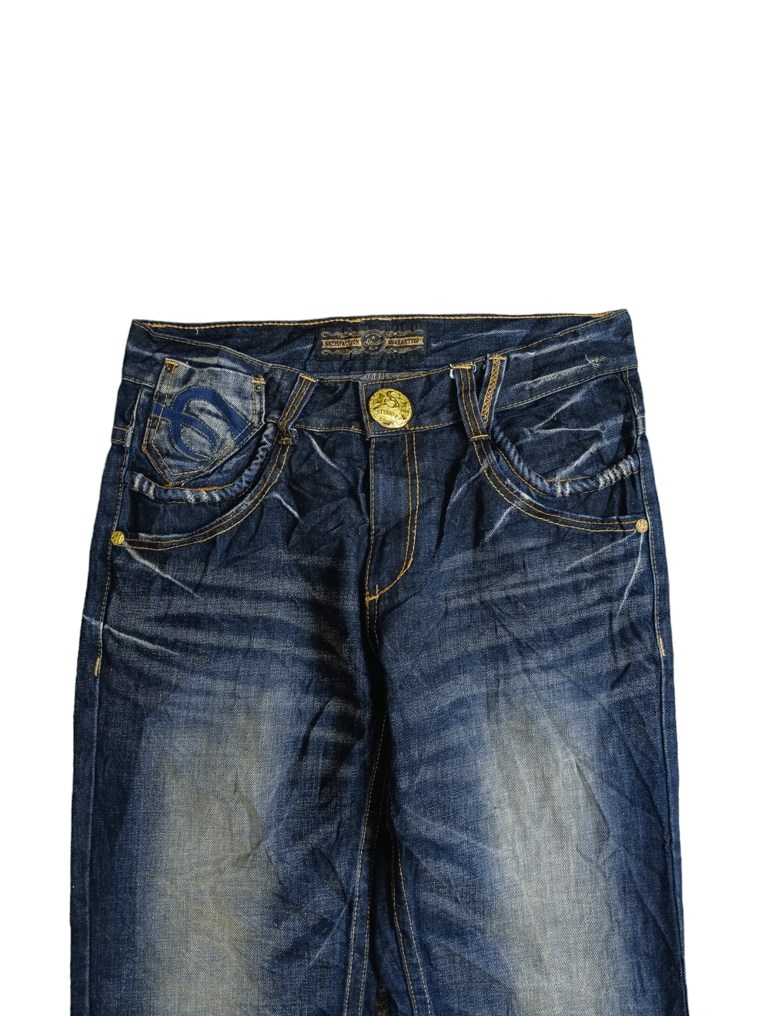 Japanese Brand SiCK RUSTY STUDIO RP WING EMBROIDED DENIM PANTS Size US 31 - 4 Thumbnail