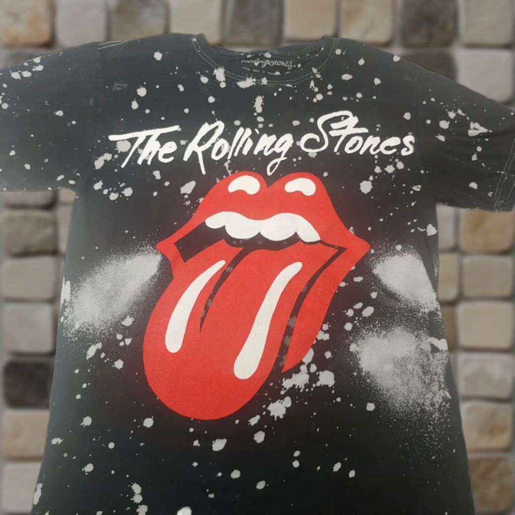 Logo 7 VINTAGE The Rolling Stones Shirt S Black Crew Neck Short Sleeve Logo Band Tee Rock n Roll Size US S / EU 44-46 / 1 - 1 Thumbnail