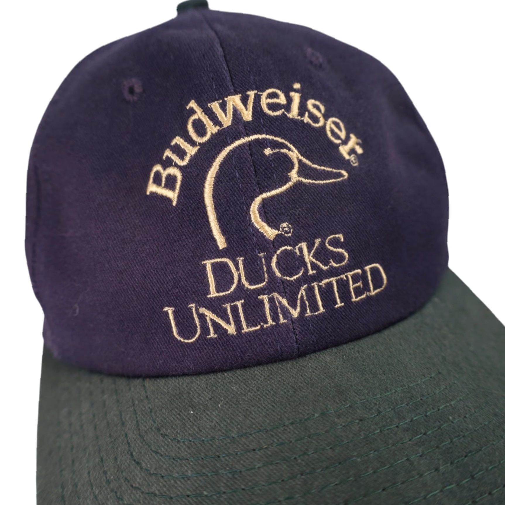 Budweiser VINTAGE Budweiser x Ducks Unlimited Spellout Snapback Hat Size ONE SIZE - 3 Thumbnail