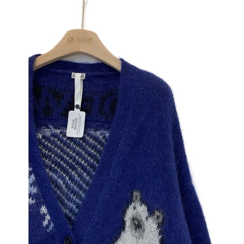 Loewe LOEWE Large single row knit long sleeves Size S / US 4 / IT 40 - 3 Thumbnail