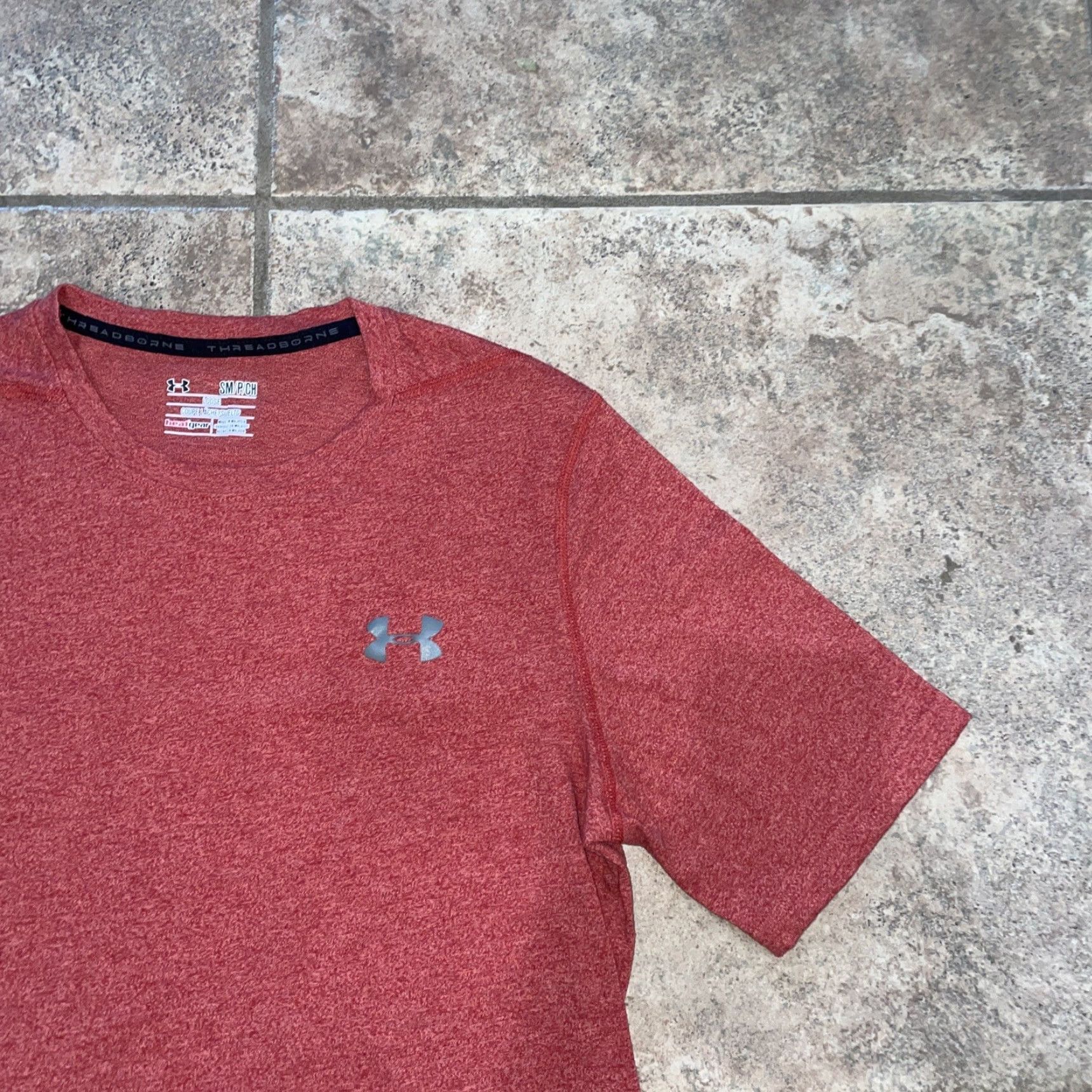 Under Armour Under Armour Threadborne Heatgear Loose T-shirt Mens Size S Red Size US S / EU 44-46 / 1 - 2 Thumbnail