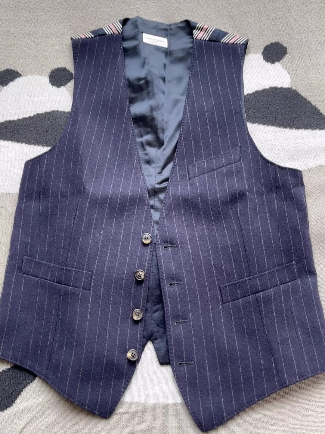 Dries Van Noten Dries van noten Wool splicing vest Size US M / EU 48-50 / 2 - 1 Thumbnail