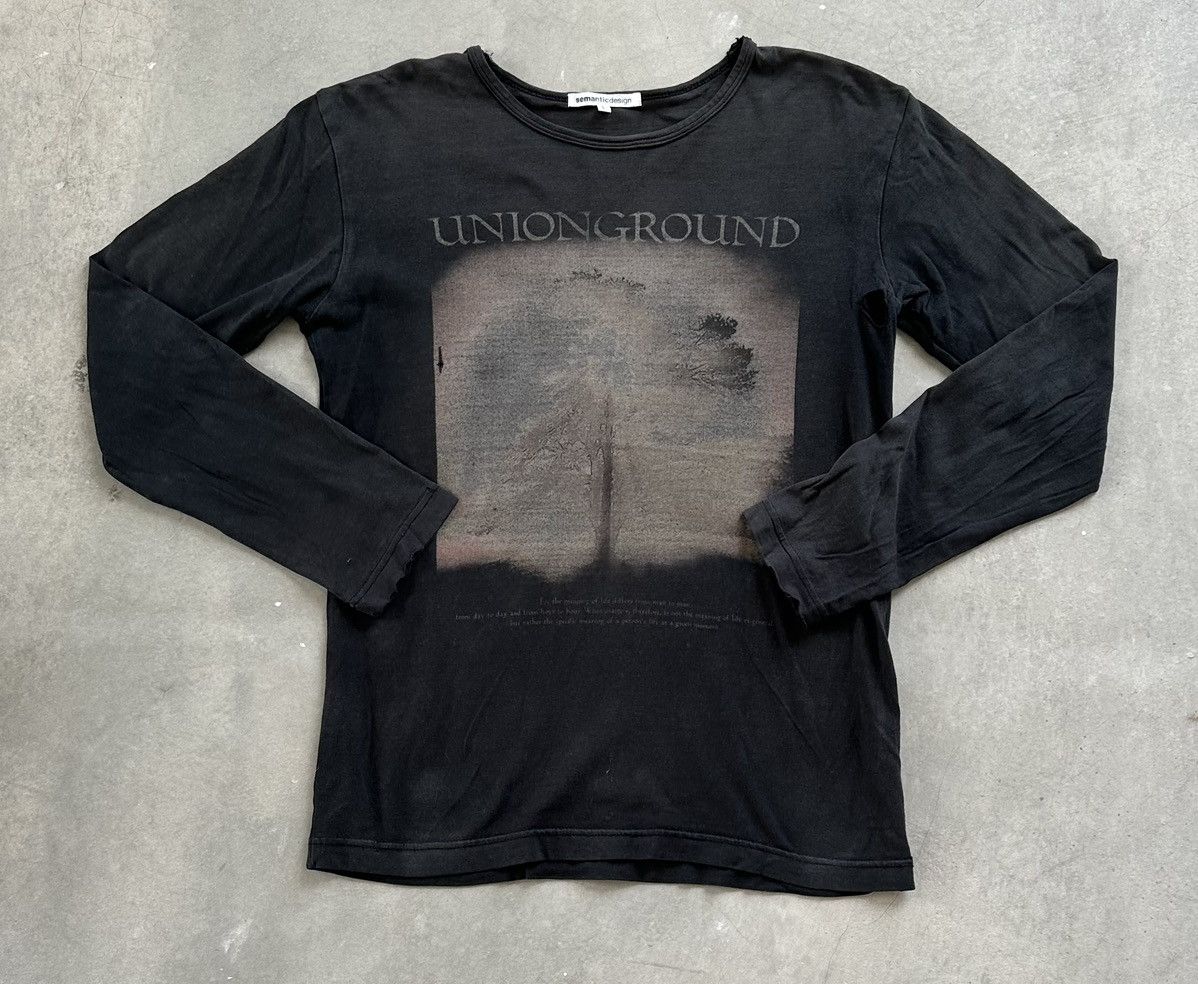 Vintage × semanticdesign VINTAGE WELL FADED SEMANTIC DESIGN UNIONGROUND LONGSLEEVE Size US M / EU 48-50 / 2 - 1 Thumbnail