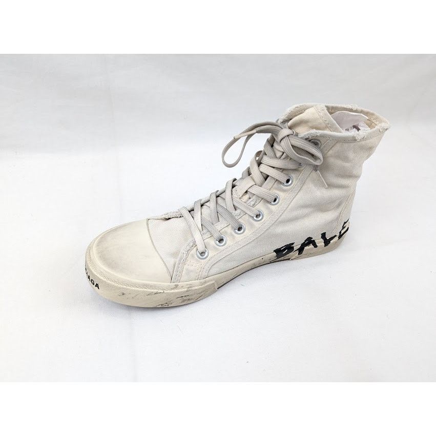 Balenciaga o1rshd1 Paris High-Top Sneakers in Black/White Size US 10 / EU 43 - 9 Thumbnail
