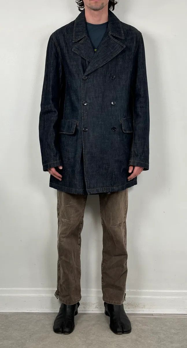 Miu Miu 2000s Miu Miu Blue Navy Denim Buttoned Jacket Size US M / EU 48-50 / 2 - 2 Thumbnail