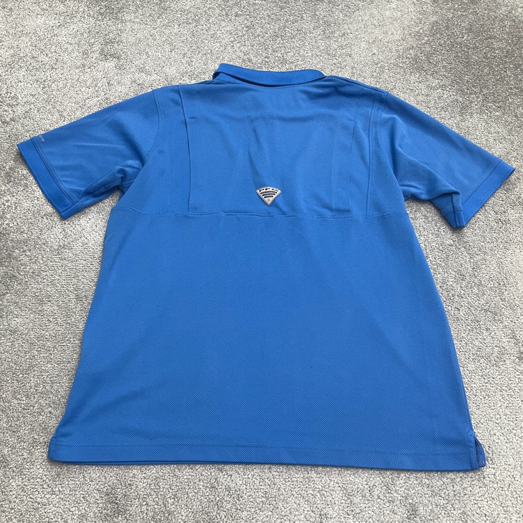 Vintage Columbia PFG Omni-Shade Perfect Cast Polo Shirt Mens Medium Blue Fishing Outdoor Size US L / EU 52-54 / 3 - 2 Thumbnail