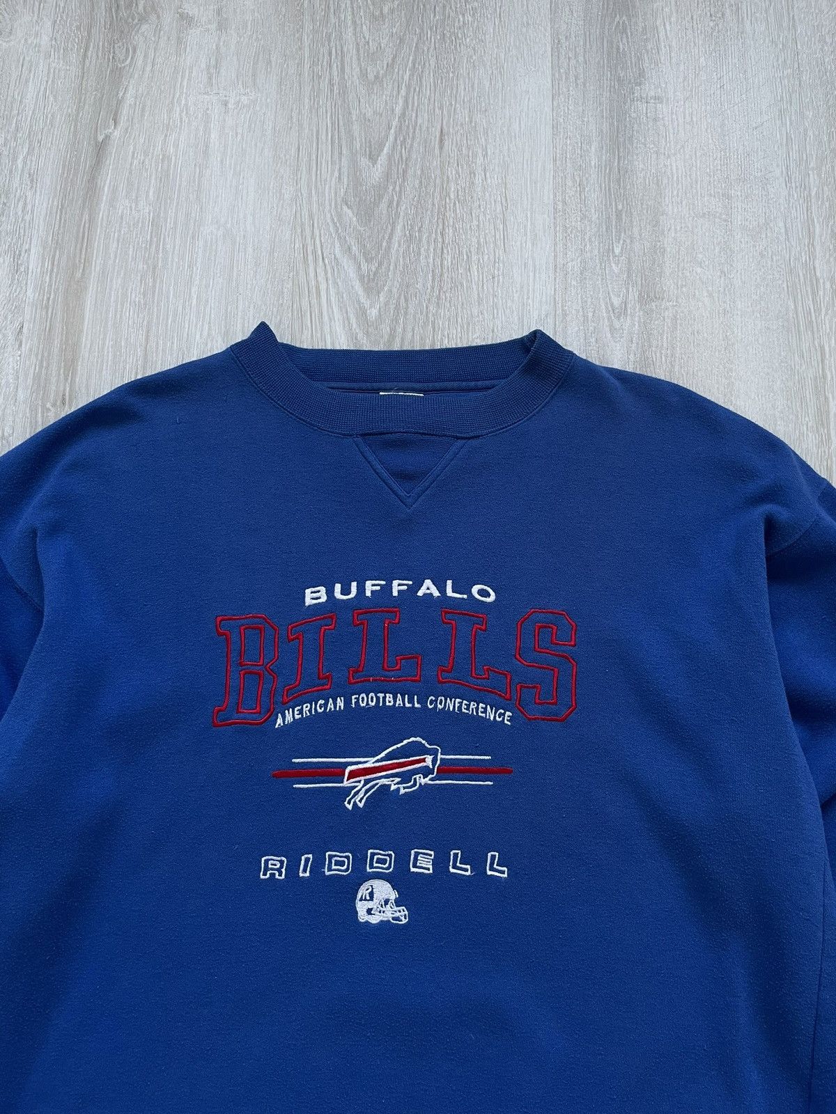 Riddell × Vintage Vintage Buffalo Bills Sweatshirt American Football Riddell Size US M / EU 48-50 / 2 - 2 Thumbnail