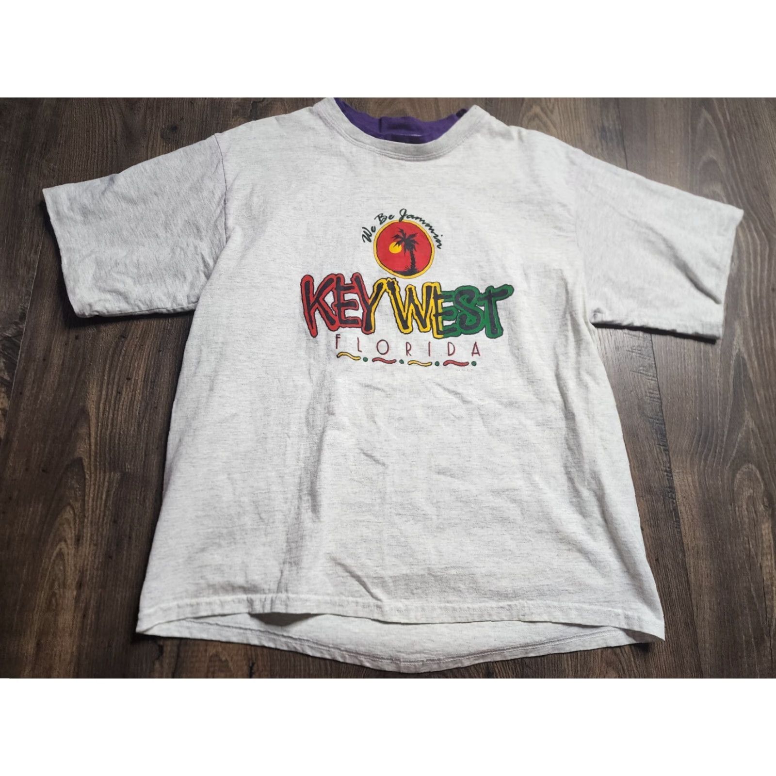 Vintage Vtg 90s Key West Florida Travel T Shirt Mens M/L Double Sleeve Single Stitch Size US M / EU 48-50 / 2 - 2 Thumbnail