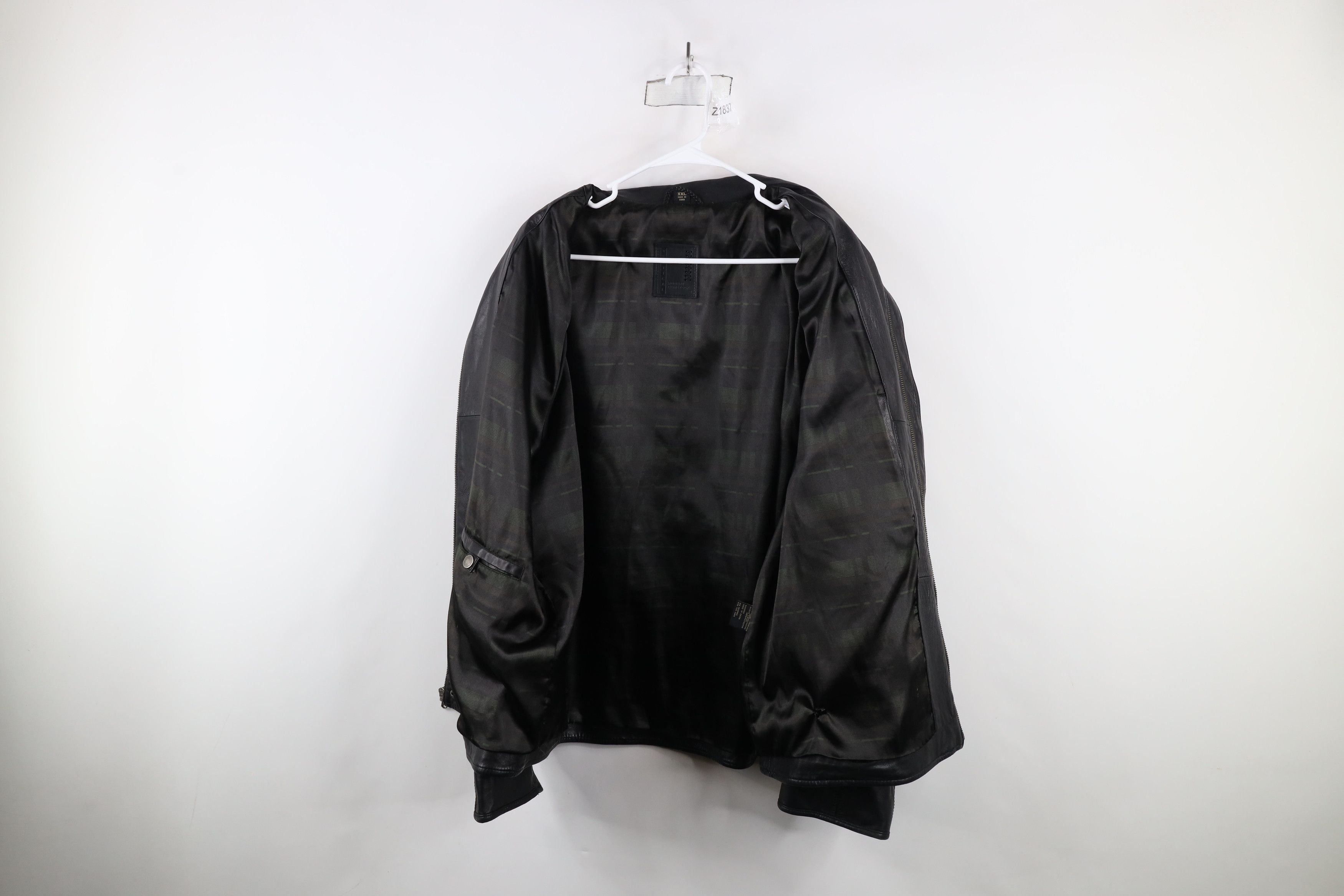 Vintage Vintage 90s Streetwear Soft Lambskin Leather Jacket Black Size US XXL / EU 58 / 5 - 8 Thumbnail