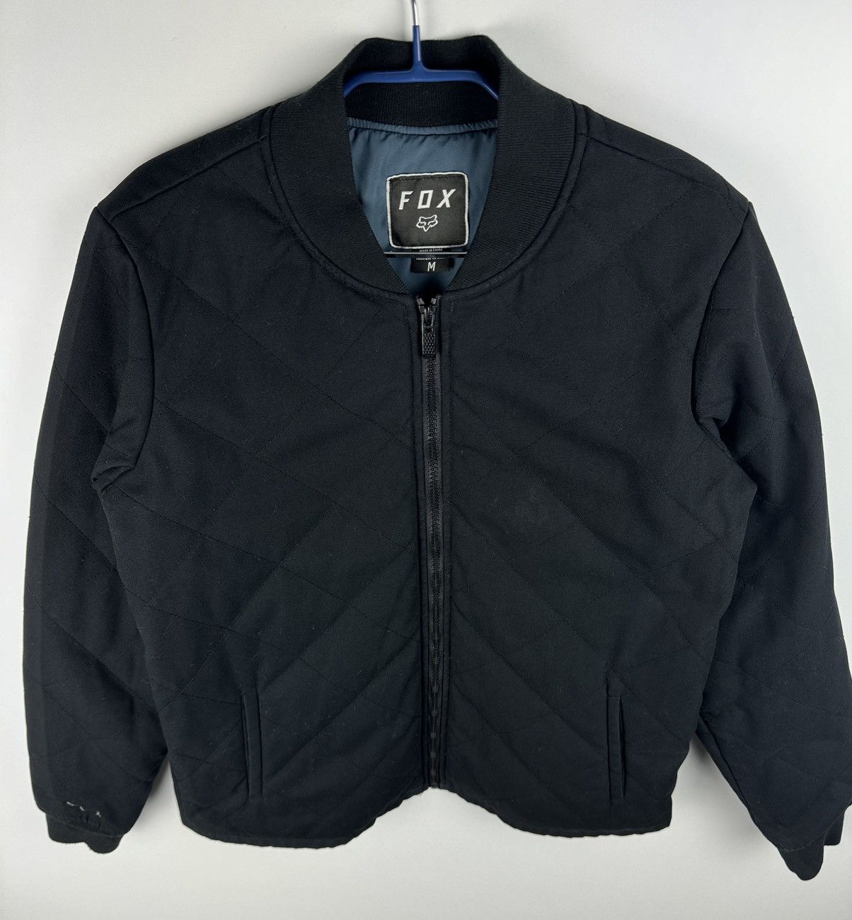 Fox Racing Vintage FOX Black Bomber Jacket Size US M / EU 48-50 / 2 - 3 Thumbnail